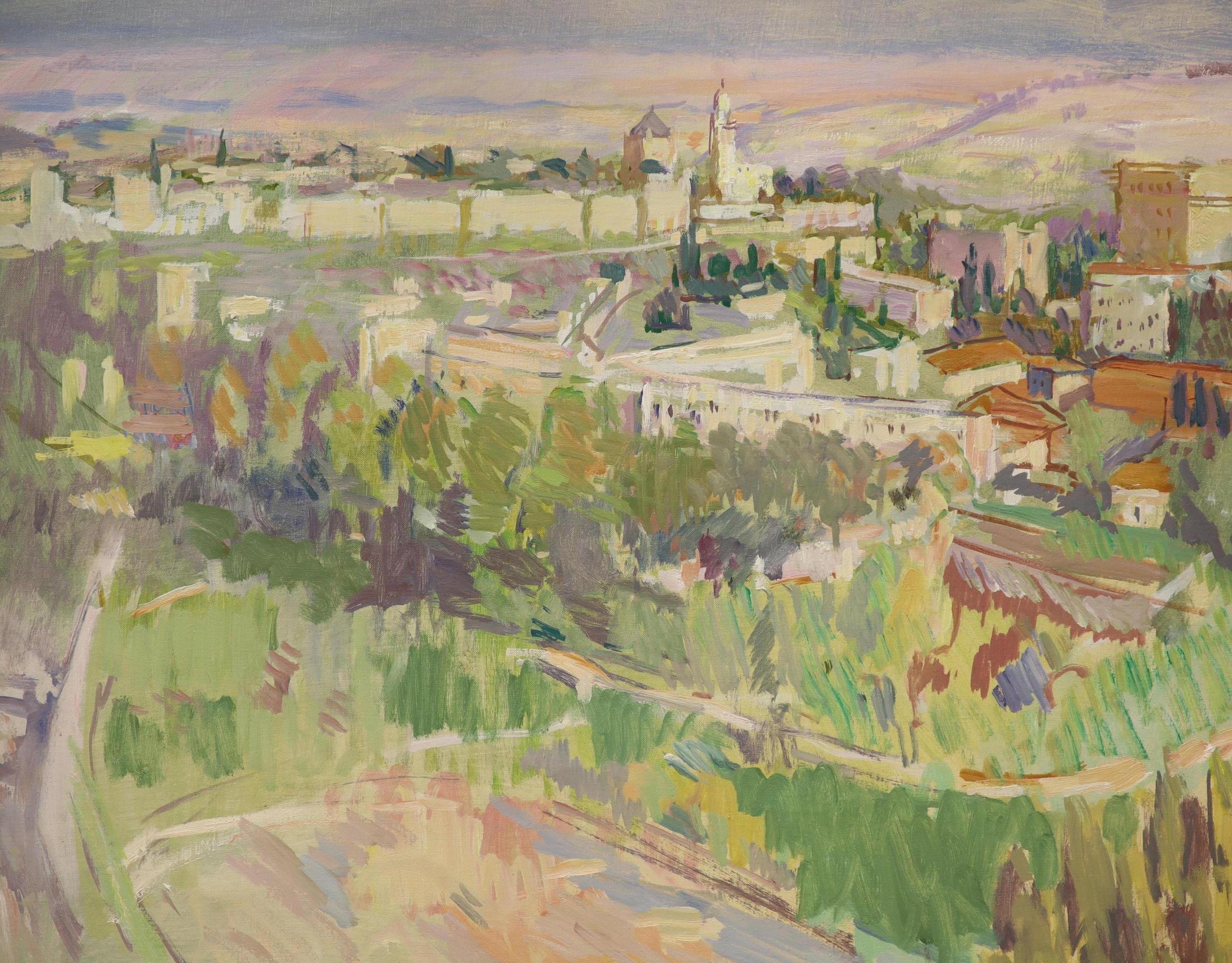 David Graham, oil on canvas, The Old City, Jerusalem, signed and dated 1982 verso, 51 x 61cm